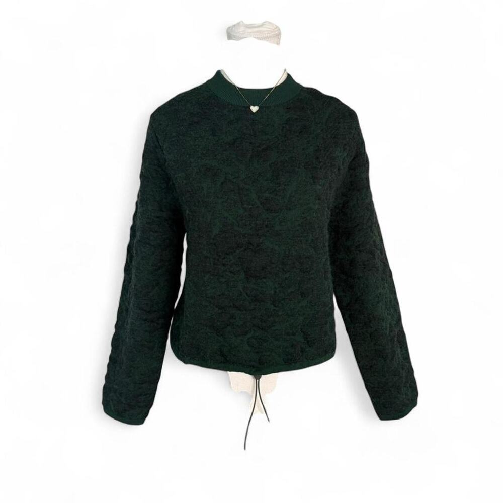 Lululemon Jacquard Textured Womens green sweatshirt size 2
